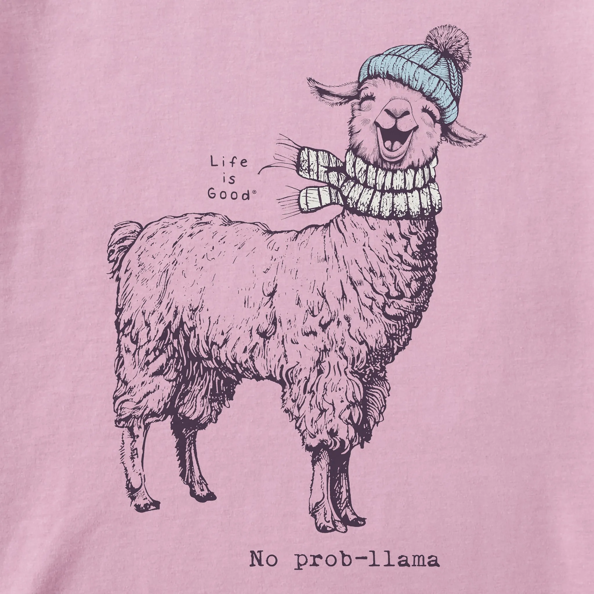 Women's No Prob-llama Long Sleeve Crusher Tee