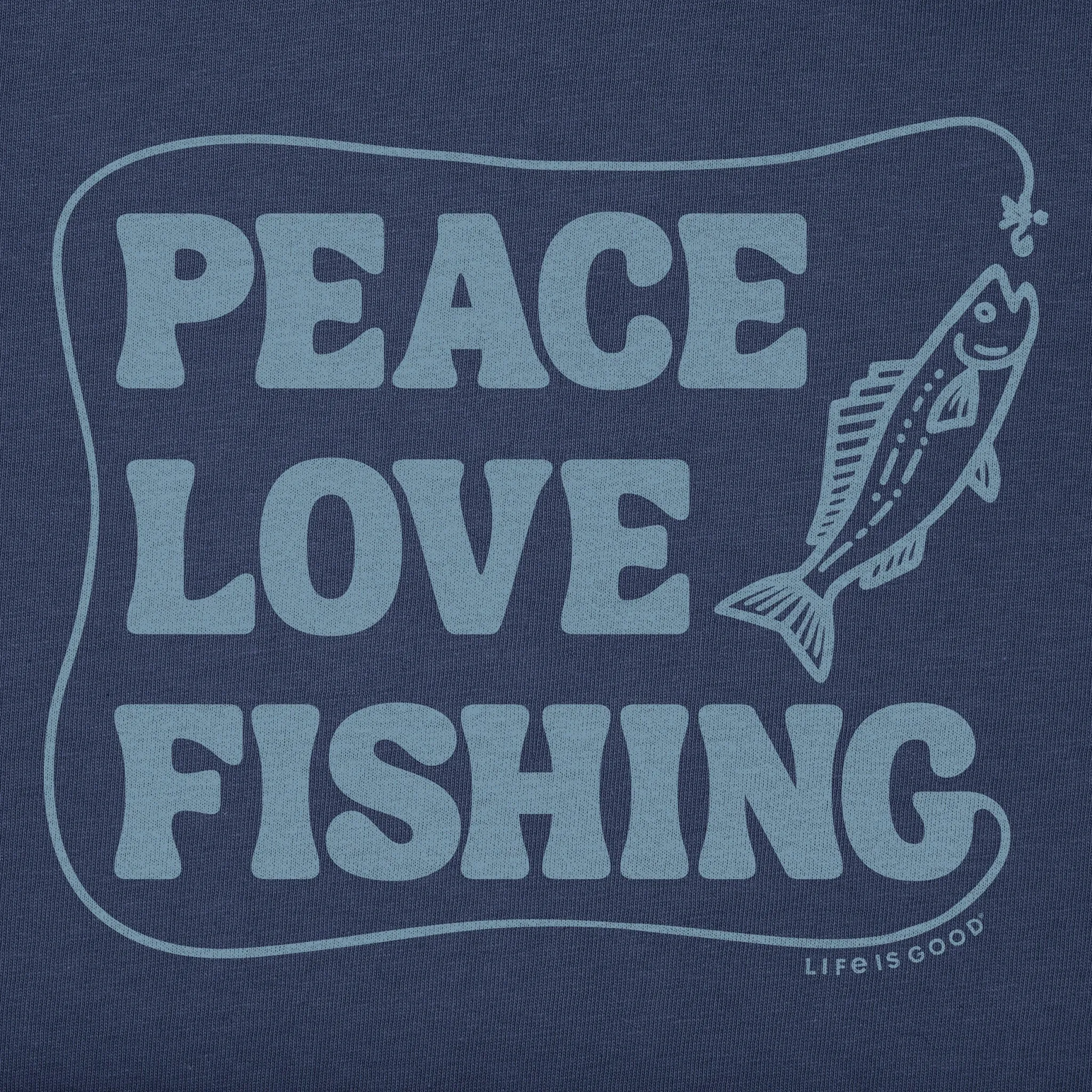 Women's Peace Love & Fishing Short Sleeve Tee