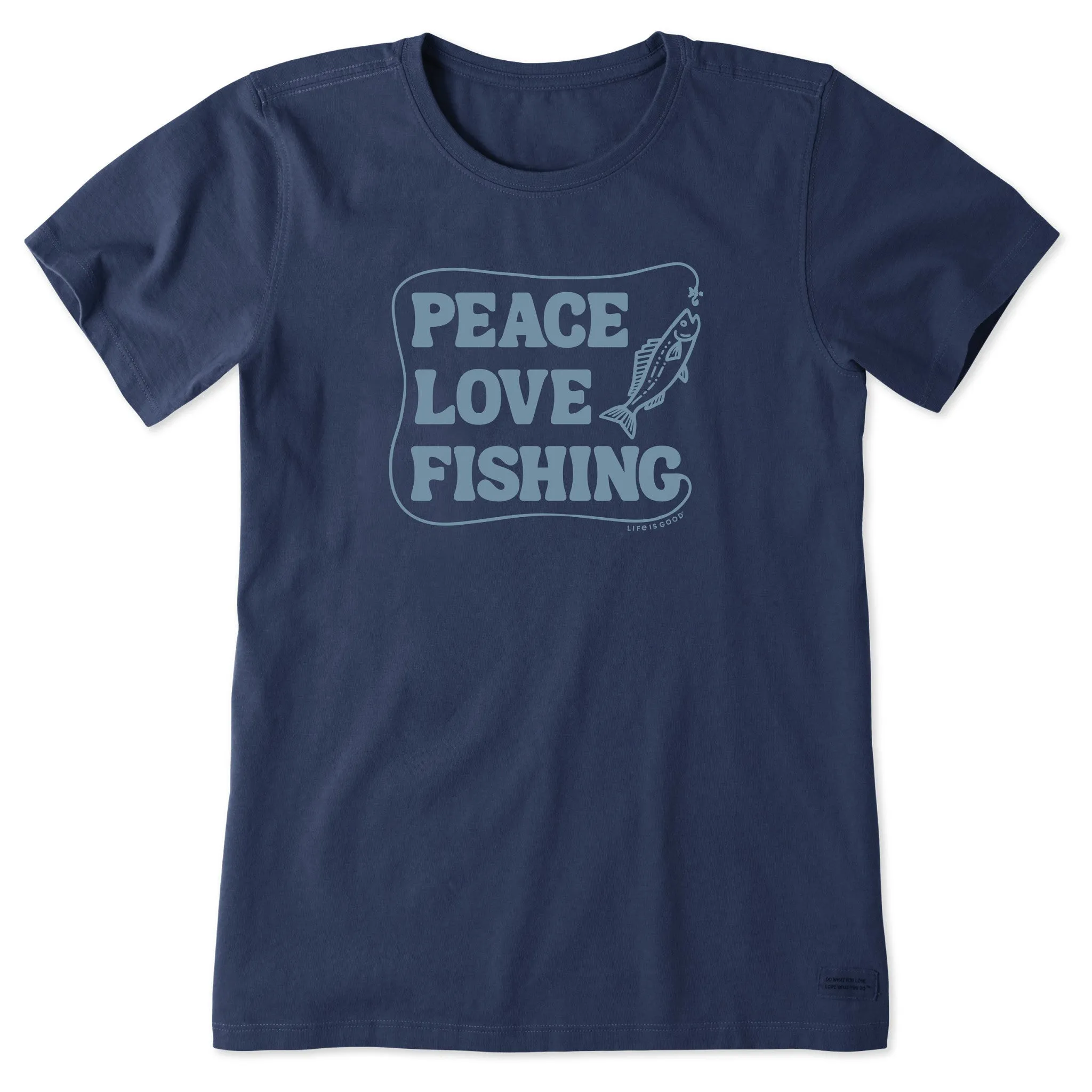 Women's Peace Love & Fishing Short Sleeve Tee