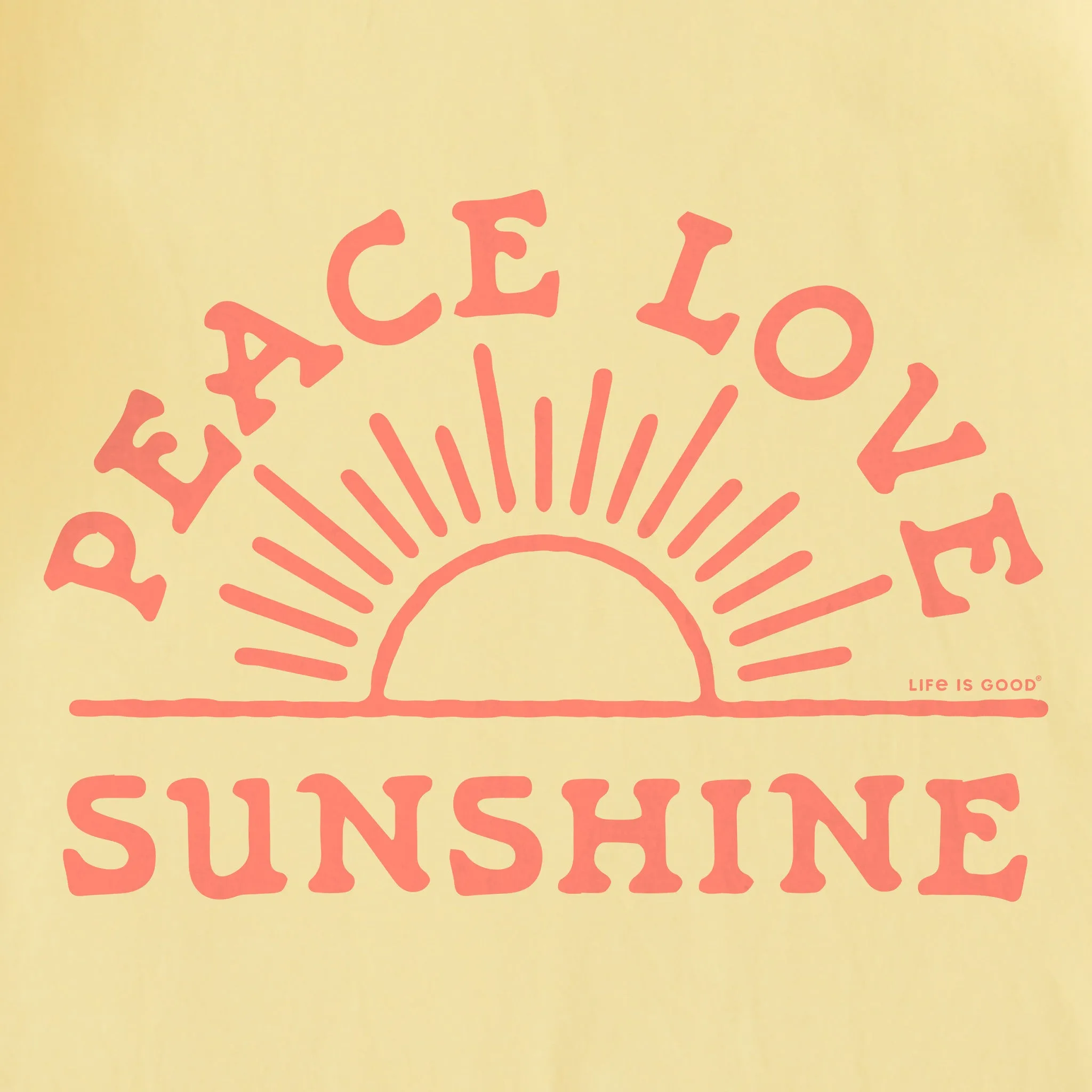 Women's Peace Love Sunshine Short Sleeve Tee