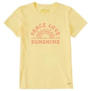 Women's Peace Love Sunshine Short Sleeve Tee