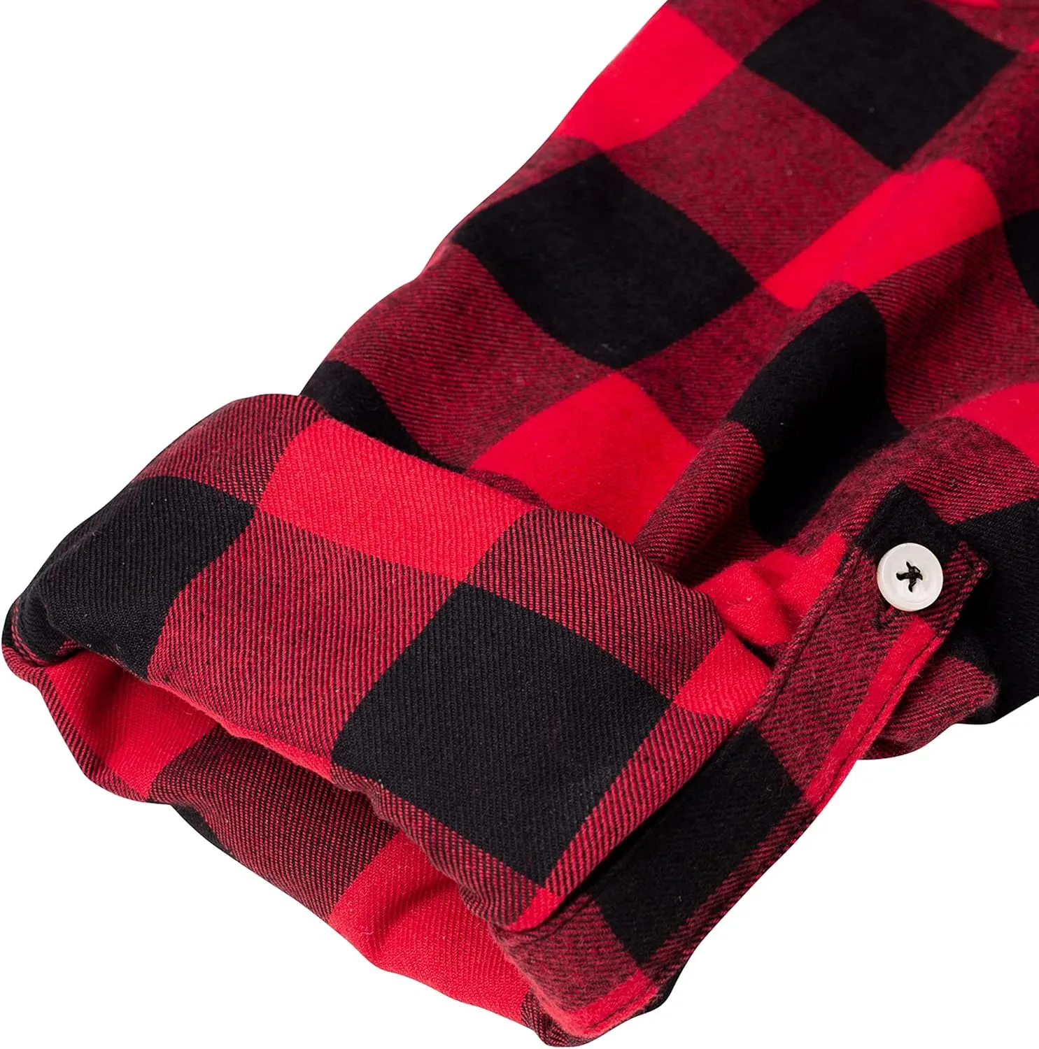 Womens Plaid Flannel Shirts Long Sleeve Roll Up Casual Button Down Shirt