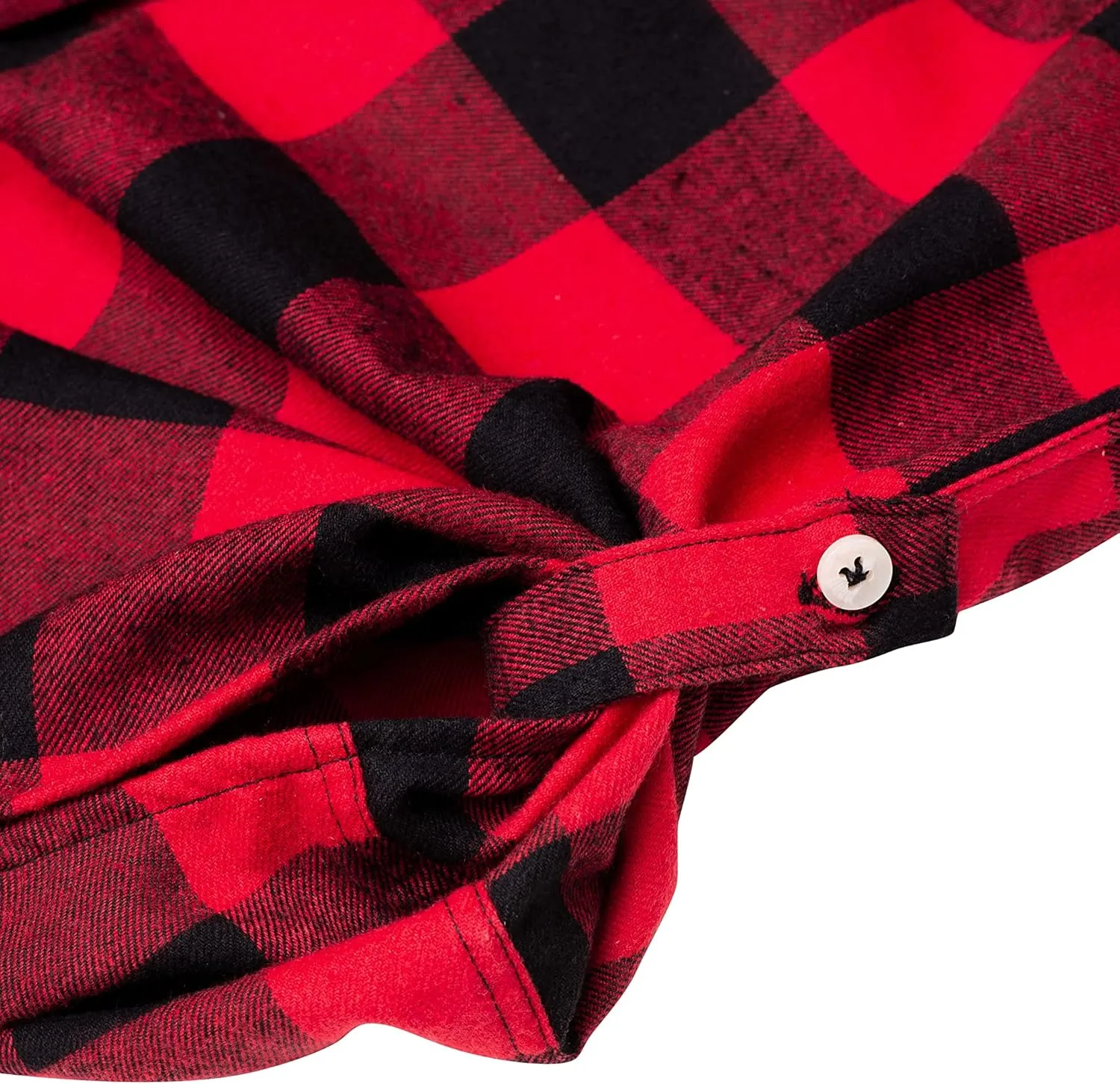 Womens Plaid Flannel Shirts Long Sleeve Roll Up Casual Button Down Shirt