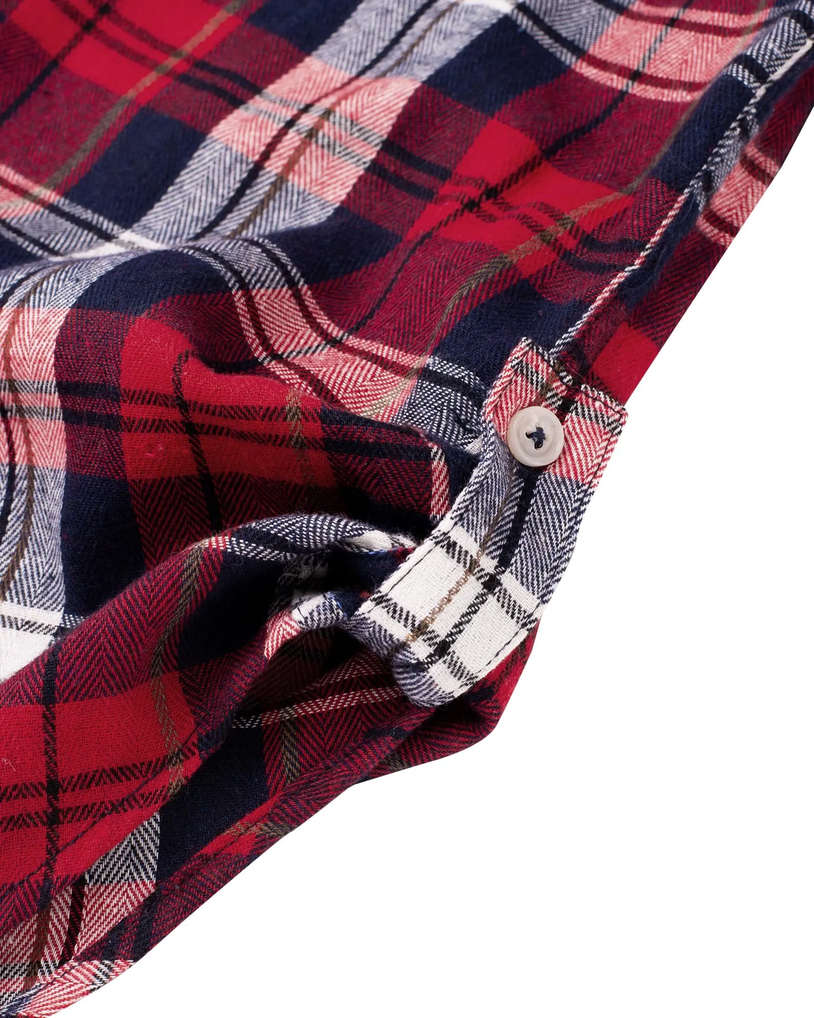 Womens Plaid Flannel Shirts Long Sleeve Roll Up Casual Button Down Shirt