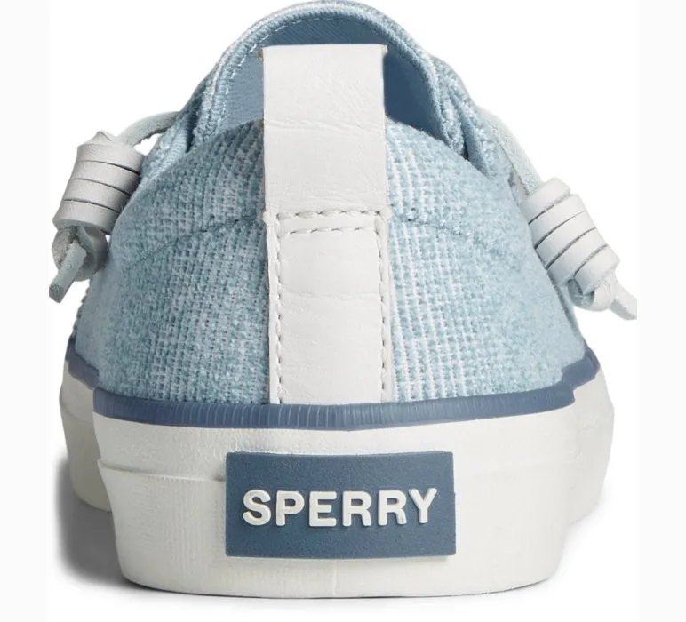 Women's Sperry Crest Vibe Two Tone Canvas Sneaker Blue Depth