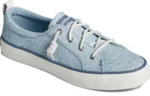Women's Sperry Crest Vibe Two Tone Canvas Sneaker Blue Depth