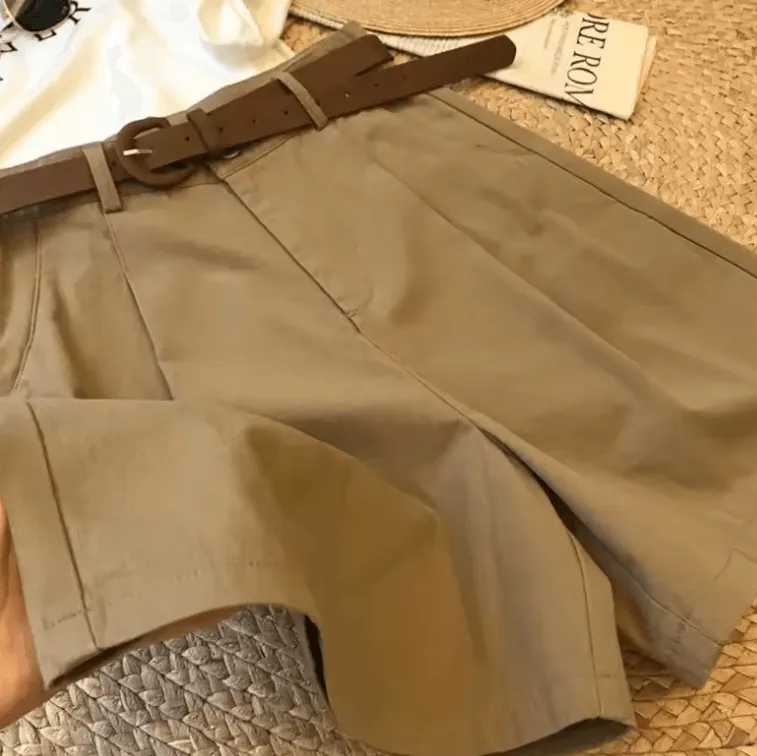 Women’s Wide-Leg Shorts – Classic, Lightweight & Breathable for Summer 2025