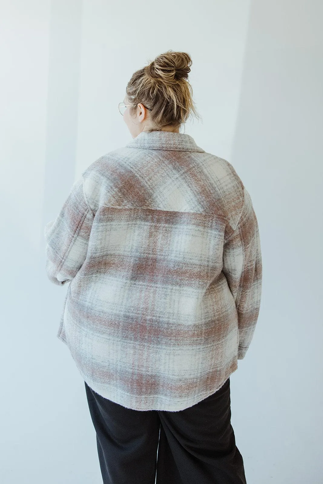 WOODROSE PLAID SHACKET
