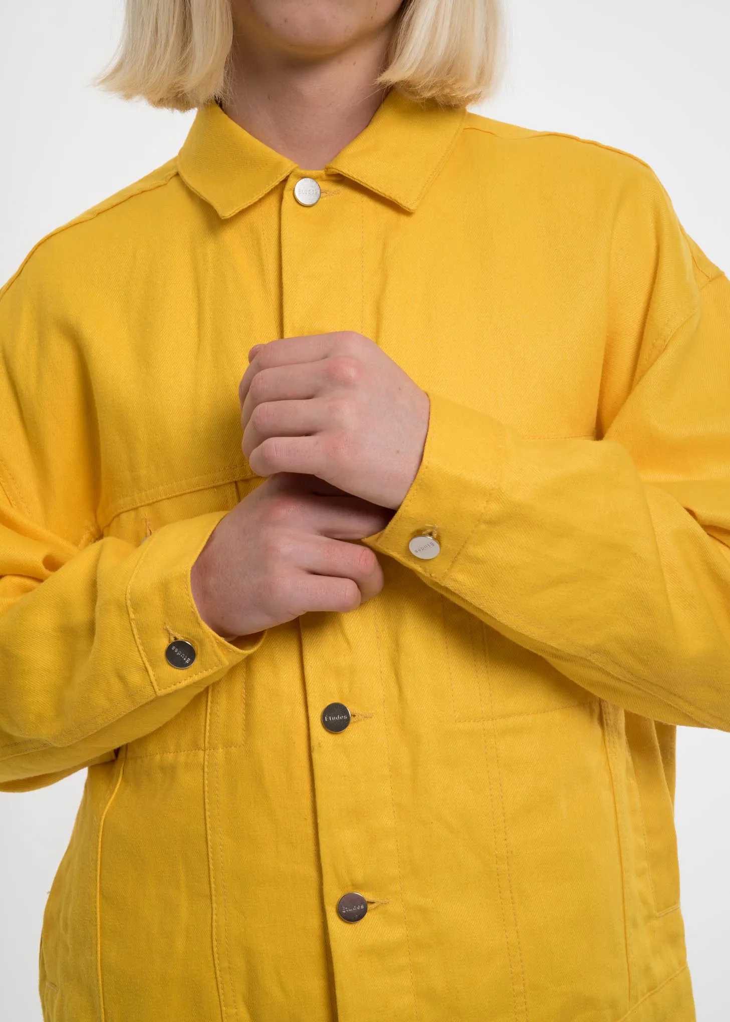 Yellow Vertige Linen Denim Jacket