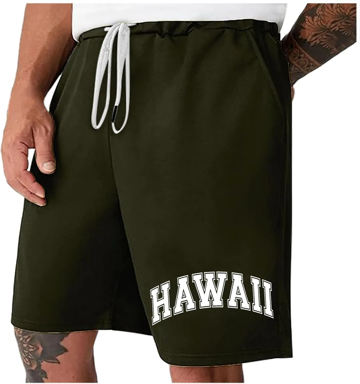 Yoga Mens Shorts Slim-Fit Elastic Beach Shorts Gym Basketball Lightweight Classic Regular Comfort Activewear Pants