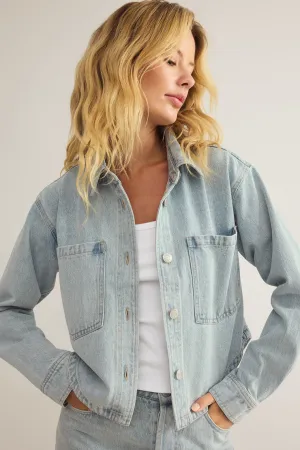 Z SUPPLY All Day Cropped Denim Jacket